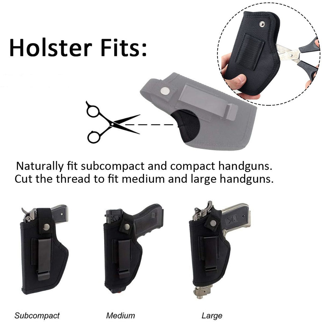 Tactical Gun Holster Concealed Carry Holster Belt Metal Clip Pistol Holster