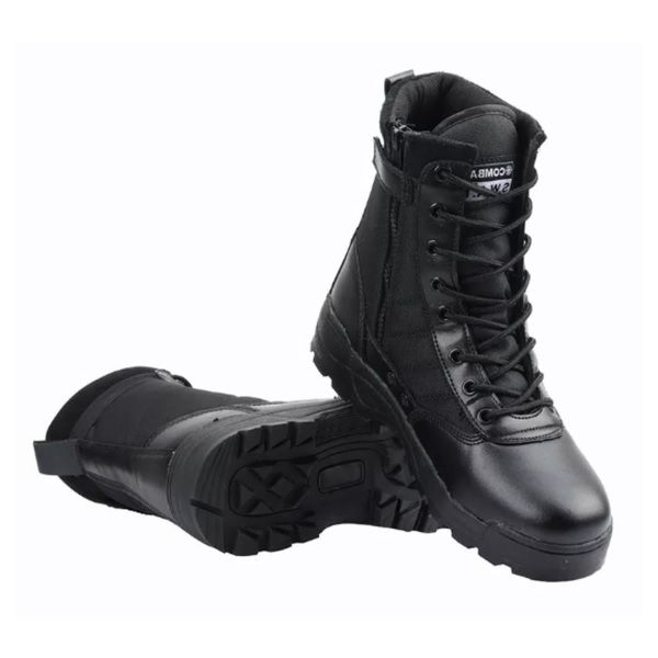 Guardian Elite Zip Tactical Security Boots – Black Patrol Boots