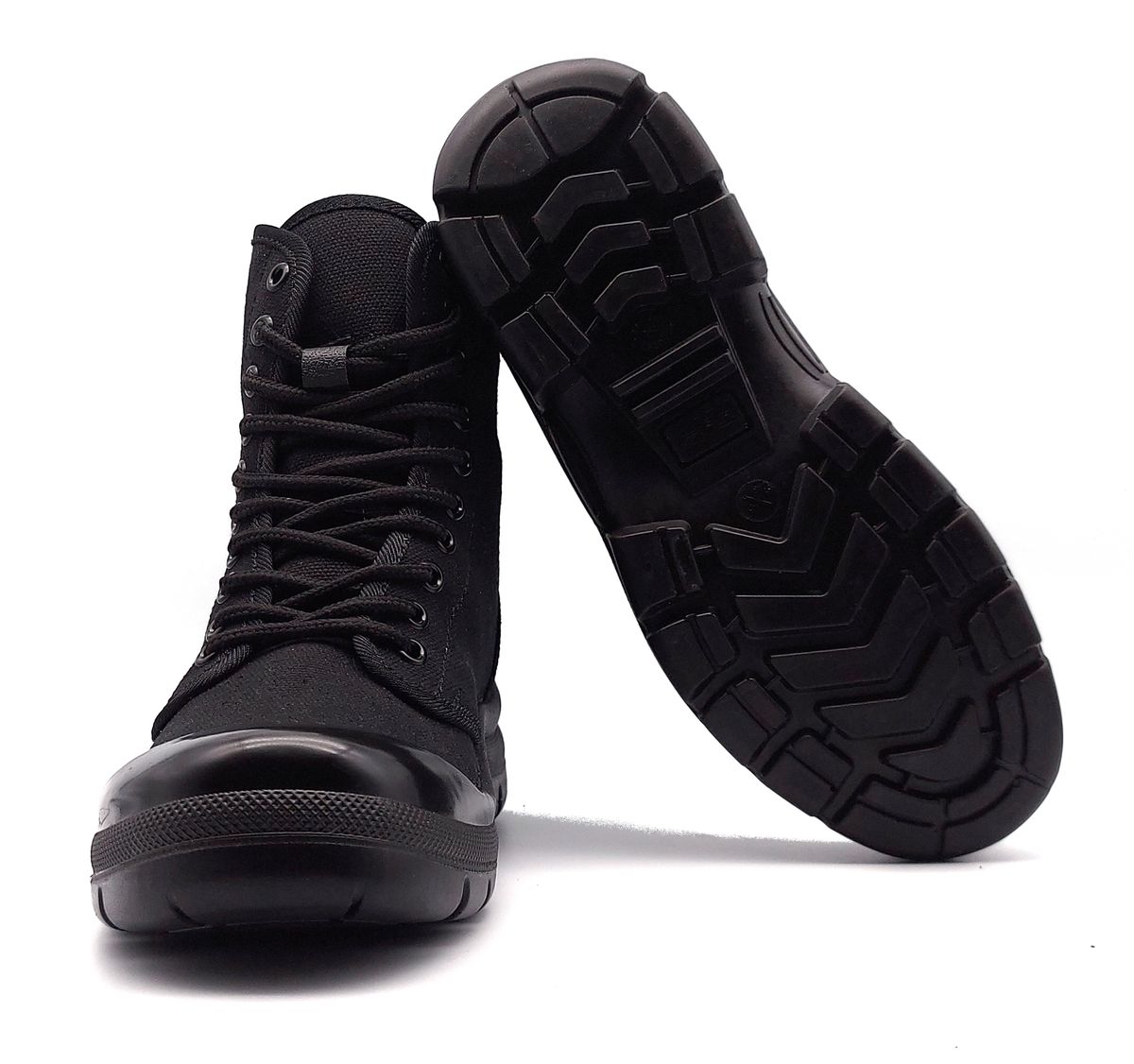 Guardian Canvas Tactical Security Boots – Heavy-Duty Patrol Boots (Black)