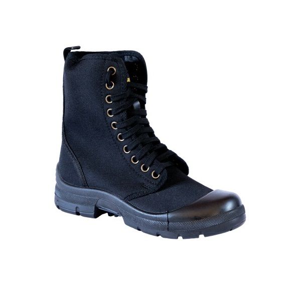 Guardian Canvas Tactical Security Boots – Heavy-Duty Patrol Boots (Black)