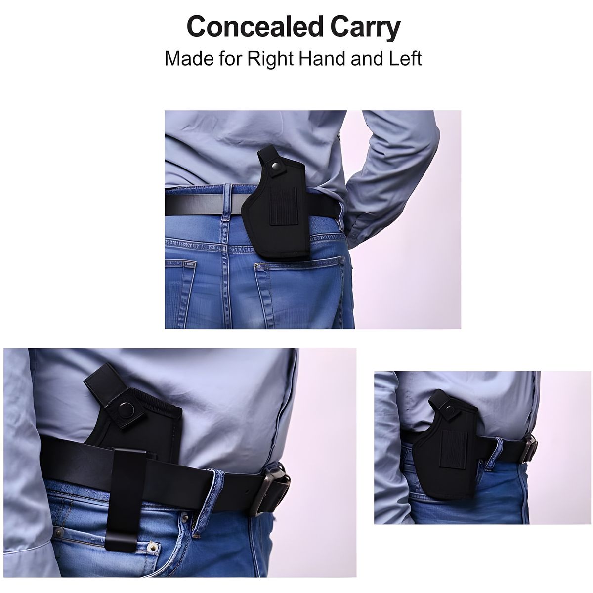 Tactical Gun Holster Concealed Carry Holster Belt Metal Clip Pistol Holster