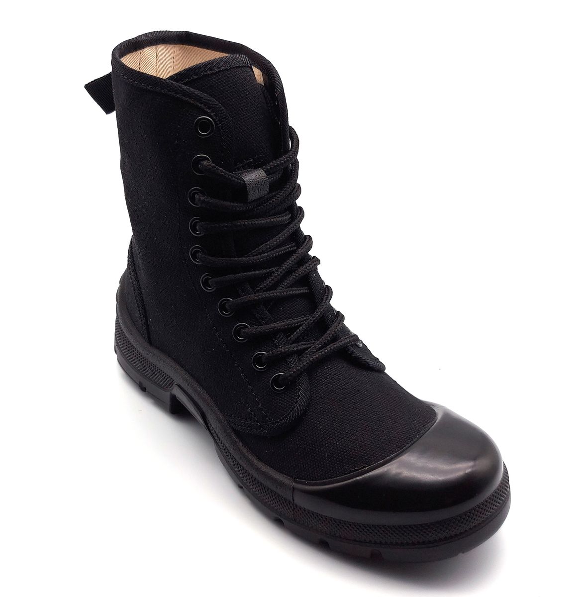 Guardian Canvas Tactical Security Boots – Heavy-Duty Patrol Boots (Black)